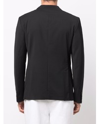 Мужской черный двубортный пиджак от Tonello