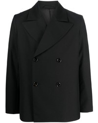 Мужской черный двубортный пиджак от Séfr