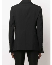 Мужской черный двубортный пиджак от SAPIO