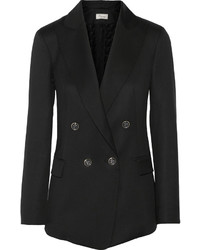 Женский черный двубортный пиджак от Temperley London