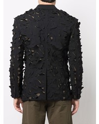 Мужской черный двубортный пиджак от DSQUARED2