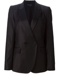 Женский черный двубортный пиджак от Theory
