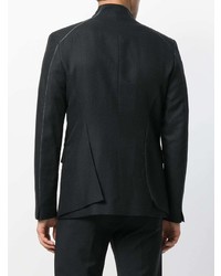 Мужской черный двубортный пиджак от Tom Rebl