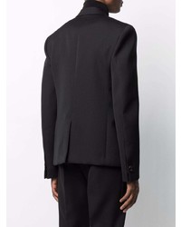 Мужской черный двубортный пиджак от Bottega Veneta