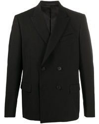 Мужской черный двубортный пиджак от Valentino