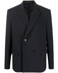 Мужской черный двубортный пиджак от Valentino