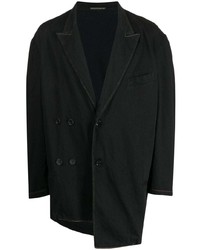 Мужской черный двубортный пиджак от Yohji Yamamoto