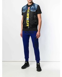 Мужской черный джинсовый жилет от DSQUARED2