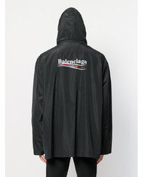 Мужской черный дождевик от Balenciaga