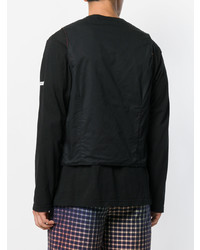 Черный жилет с принтом от Engineered Garments