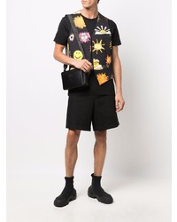 Черный жилет с принтом от Moschino