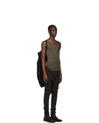 Мужской черный замшевый бомбер от Boris Bidjan Saberi