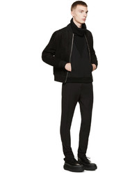 Мужской черный замшевый бомбер от Acne Studios