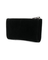 Черный замшевый клатч с украшением от Tom Ford