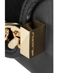 Черный замшевый клатч от Karl Lagerfeld