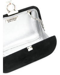 Черный замшевый клатч от Loriblu