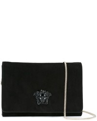 Черный замшевый клатч от Versace
