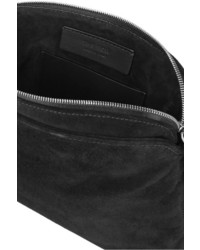 Черный замшевый клатч от The Row
