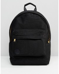 Женский черный замшевый рюкзак с принтом от Mi-pac