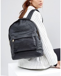 Женский черный замшевый рюкзак с принтом от Mi-pac