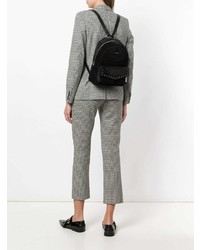 Женский черный замшевый рюкзак с украшением от Jimmy Choo