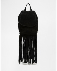 Женский черный замшевый рюкзак от Asos