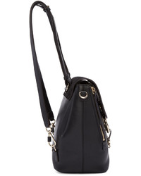 Женский черный замшевый рюкзак от Chloé