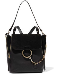 Женский черный замшевый рюкзак от Chloé