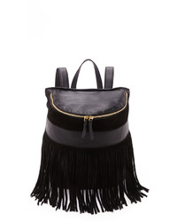 Женский черный замшевый рюкзак от Derek Lam 10 Crosby