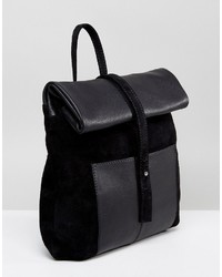 Женский черный замшевый рюкзак от Asos