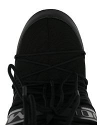 Мужской черный зимние ботинки из плотной ткани от Moon Boot