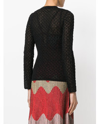 Женский черный кардиган с вышивкой от M Missoni