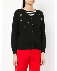 Женский черный кардиган с вышивкой от GUILD PRIME