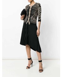 Женский черный кардиган с принтом от Just Cavalli