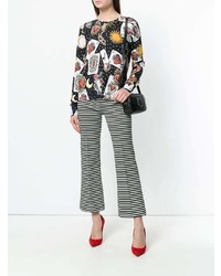 Женский черный кардиган с принтом от Dolce & Gabbana