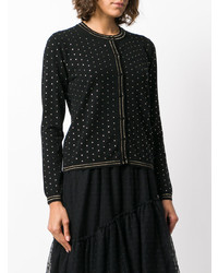 Женский черный кардиган с украшением от Twin-Set