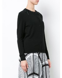 Женский черный кардиган с украшением от Simone Rocha