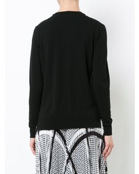 Женский черный кардиган с украшением от Simone Rocha