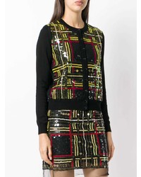 Женский черный кардиган с украшением от Blugirl