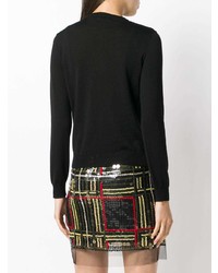 Женский черный кардиган с украшением от Blugirl