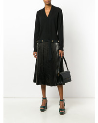 Женский черный кардиган с шипами от Cavalli Class