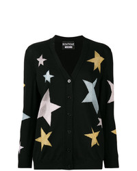 Женский черный кардиган со звездами от Boutique Moschino