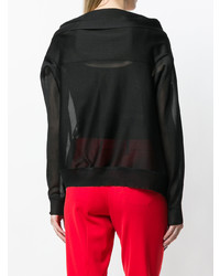 Женский черный кардиган от Alberta Ferretti