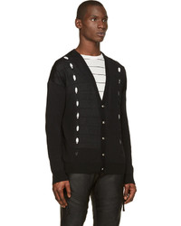 Мужской черный кардиган от Versus