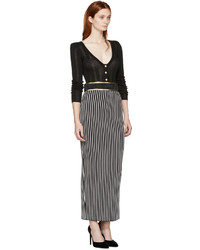 Женский черный кардиган от Balmain