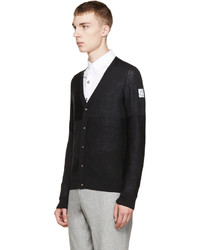 Мужской черный кардиган от Moncler Gamme Bleu