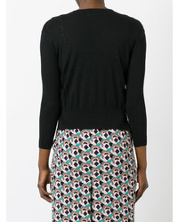 Женский черный кардиган от Prada