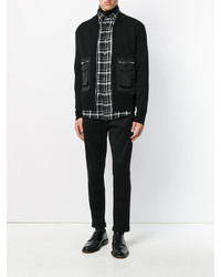 Мужской черный кардиган от DSQUARED2