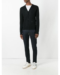 Мужской черный кардиган от DSQUARED2