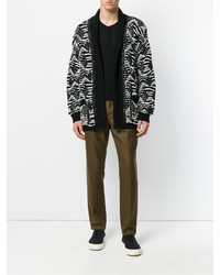 Мужской черный кардиган от Laneus